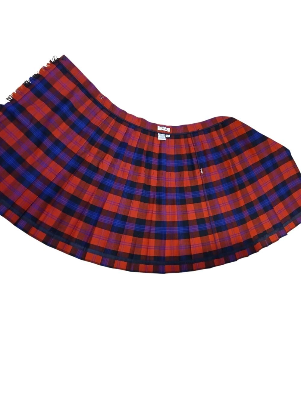 Vintage Talbots Wool Plaid Kilt Skirt Size 8 - Picture 2 of 6